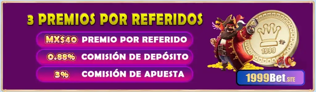 3 prêmios de indicação da 1999Bet